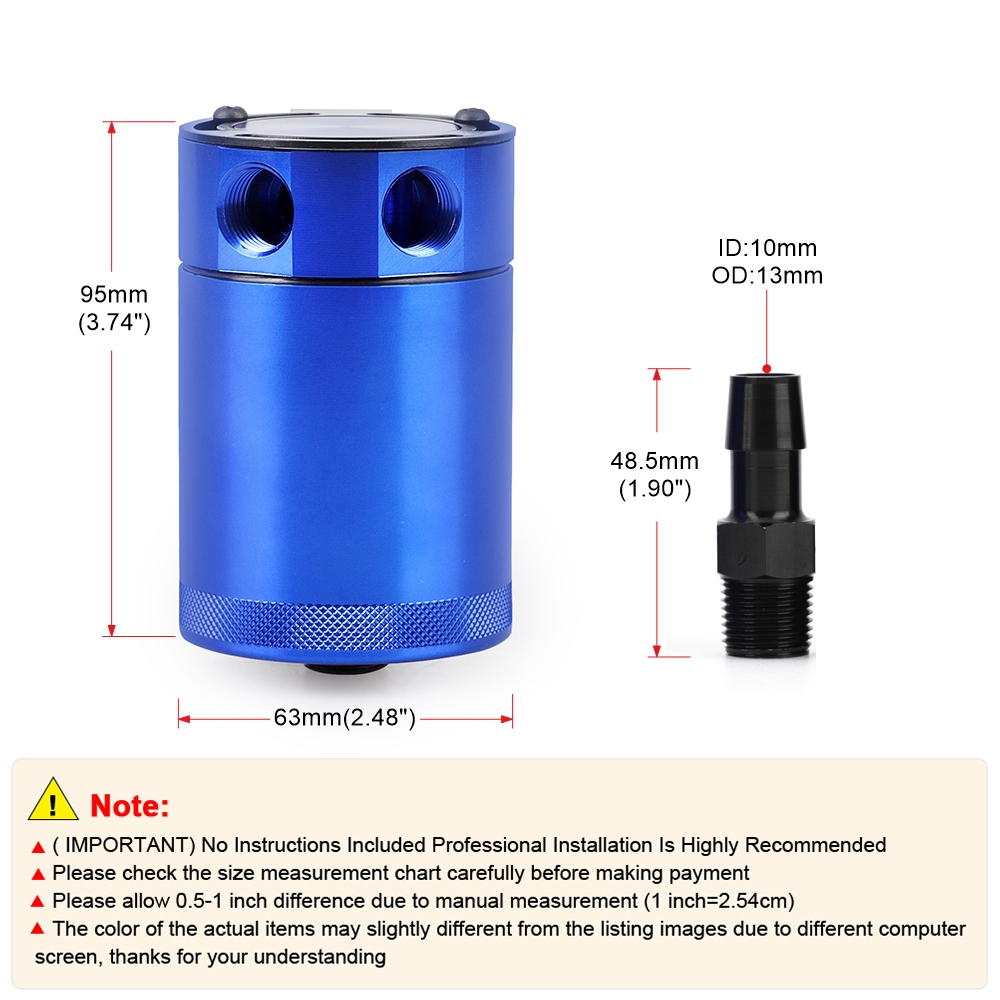 Oil Catch Can Baffled Aluminum – Oil Drain Tank recenzja i cena