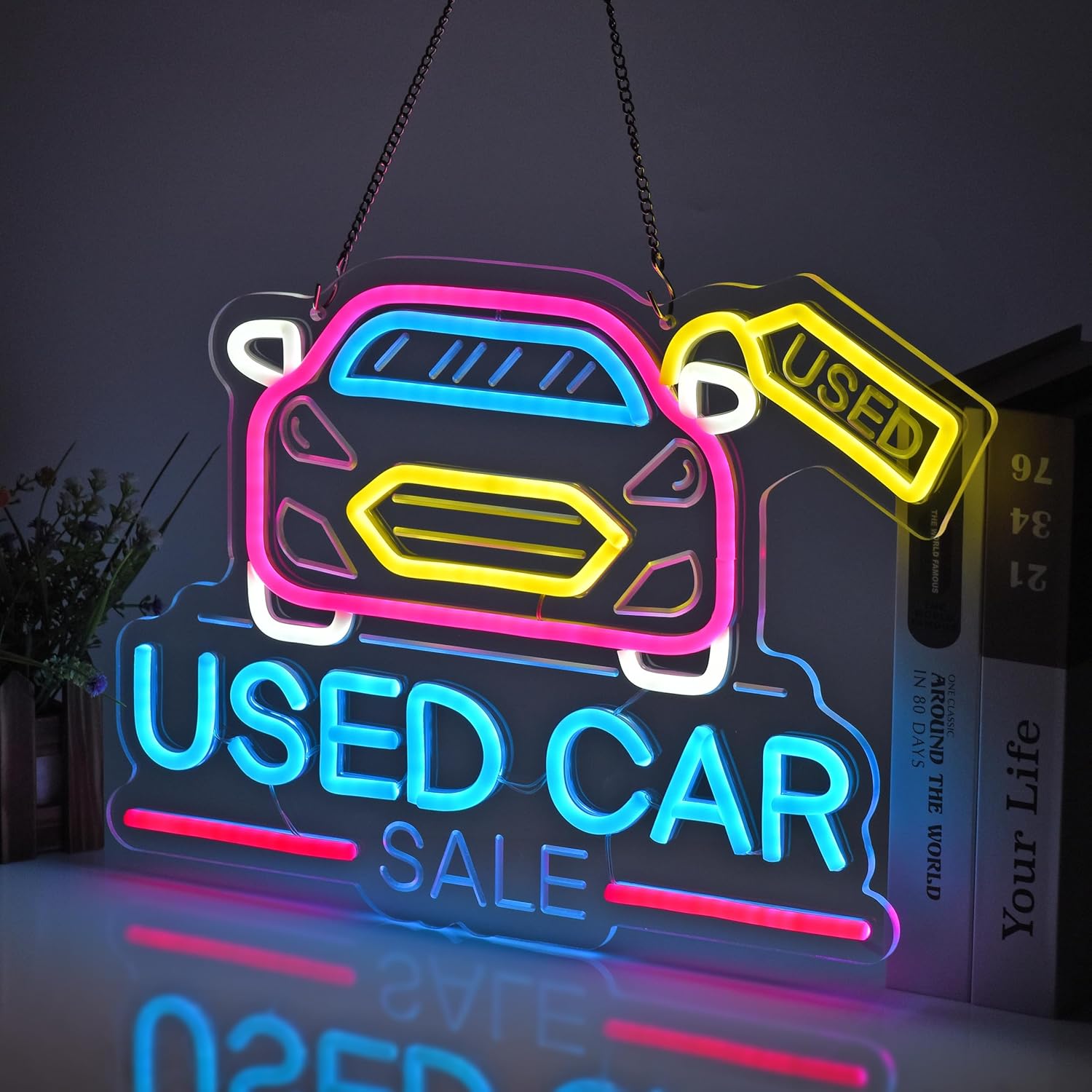 Used Car Sale Neon Sign USB Po – Auto Repair Shop For Sale recenzja i cena